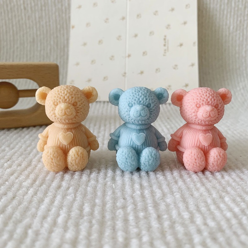 Soap Making Business - Mini Love Bear Candle Silicone Mold