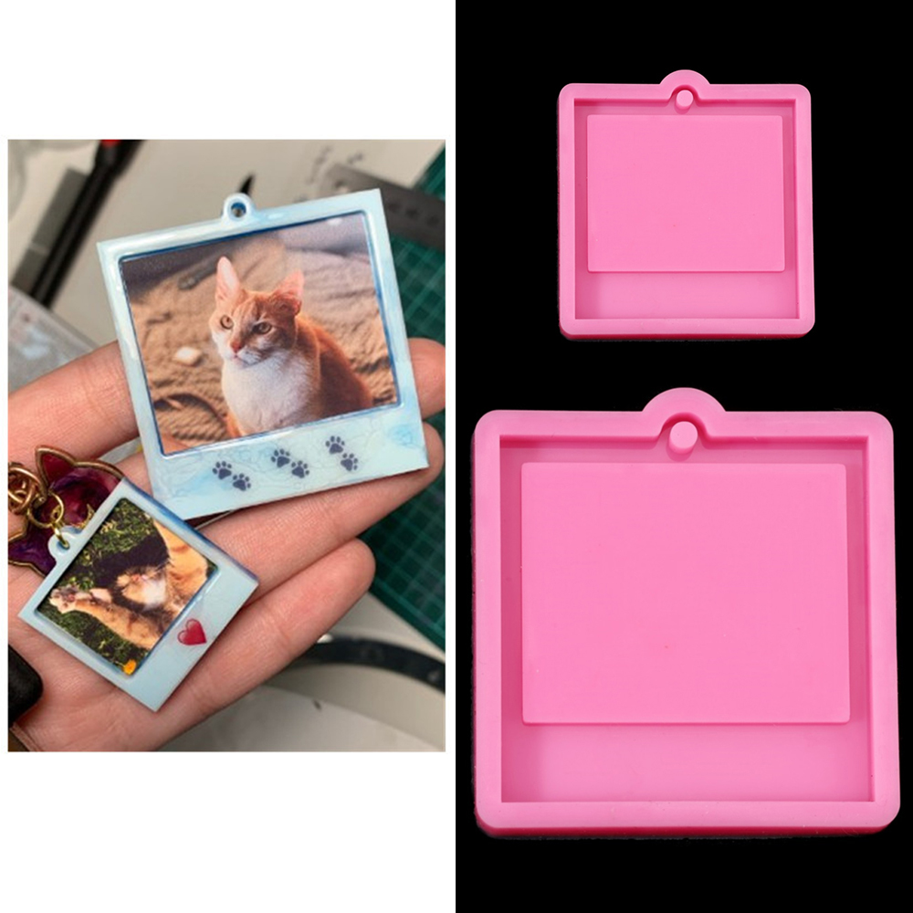 Soap Making Dish - Photo Frame Epoxy Resin Keychain Mold
