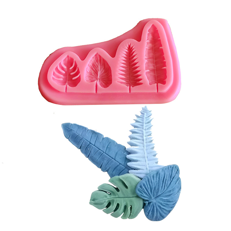 Soap Making Dish - Palm Leaves And Turtle Leaf Silicone
