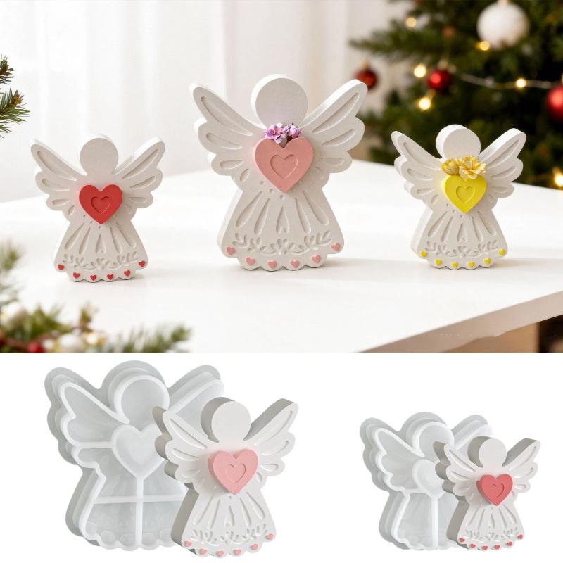 Soap Making Dish - Love Angel Gypsum Mold Candle Silicone