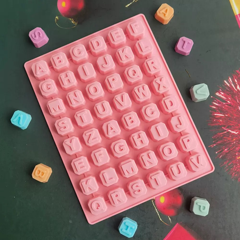 Soap Making Dish - 48 Letter Enghish Alphabet letter Silicone