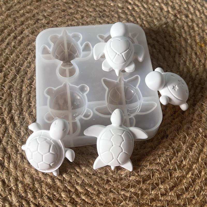 Soap Making Dish - Four Turtles Plaster Silicone Molds DIY