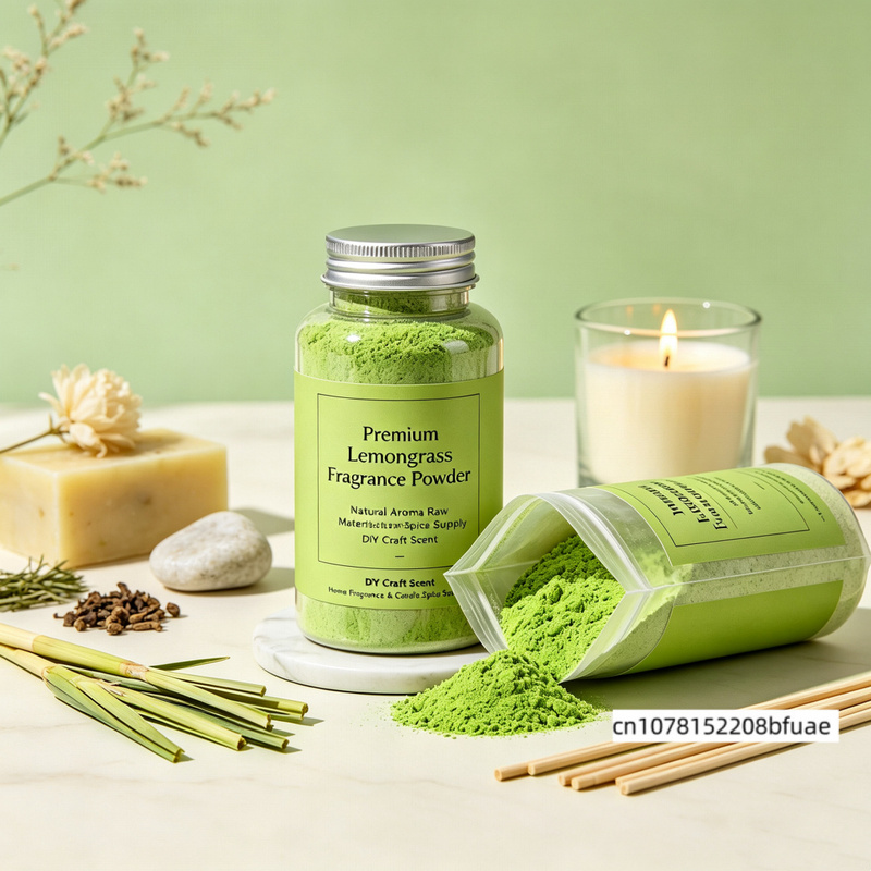 Soap Making Raw Material - Premium Lemongrass Fragrance Powder, Natural Aroma