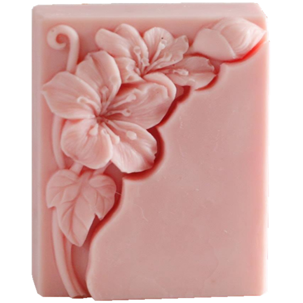 Pretty Floral Soap Mold Rectan - огляд і ціна Soap Making Cold Process