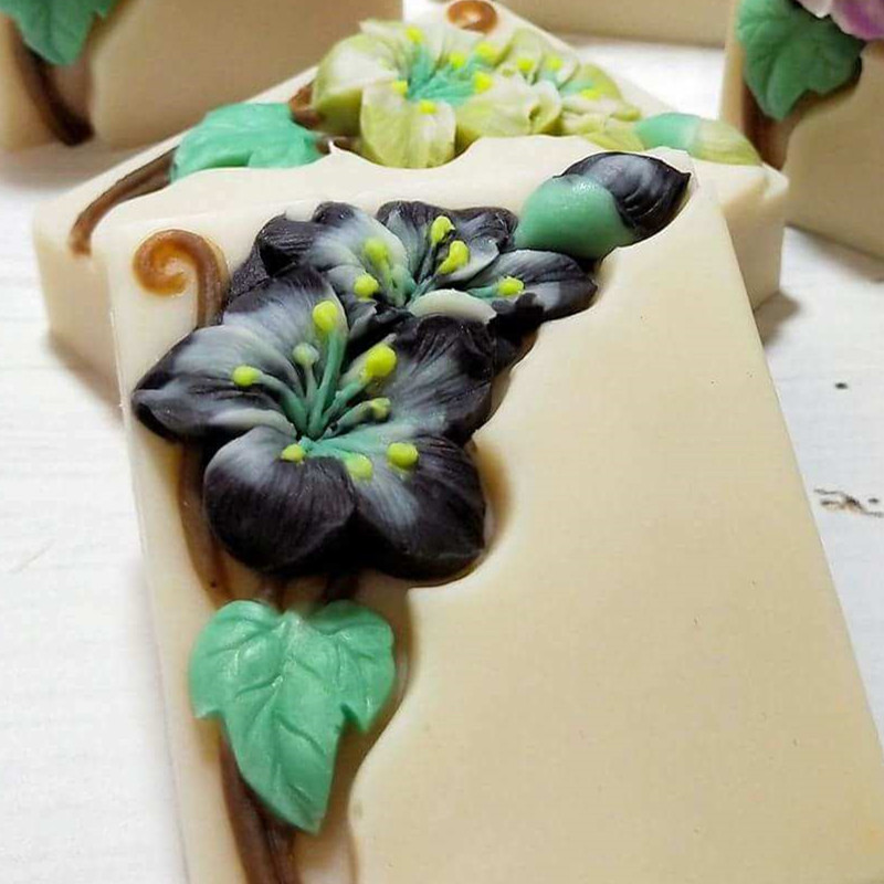 Pretty Floral Soap Mold Rectan - огляд і ціна Soap Making Cold Process
