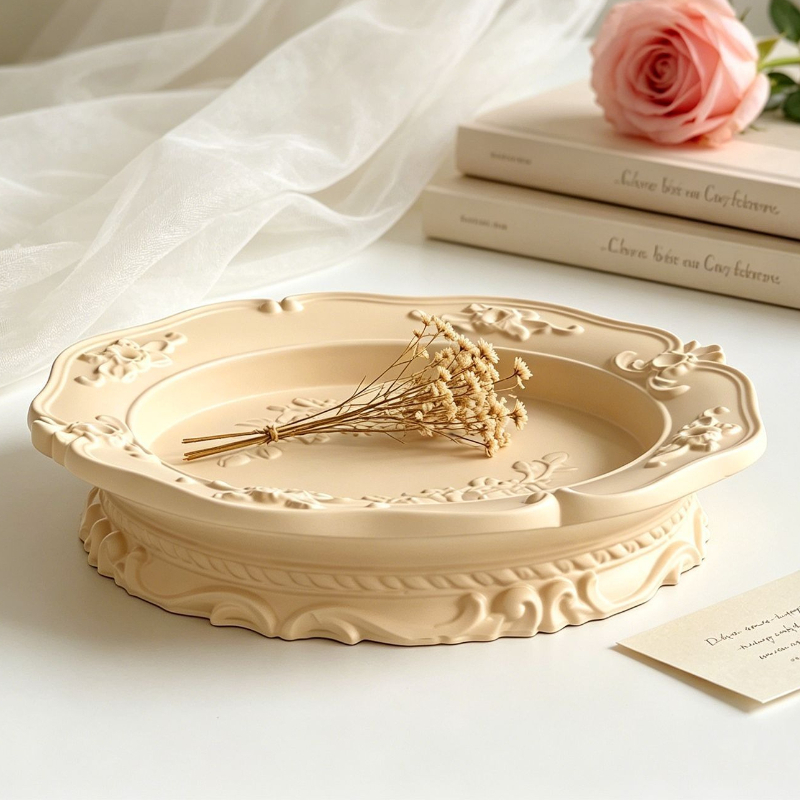 Elegant Vintage Baroque Lace S - огляд і ціна Soap Making Dish