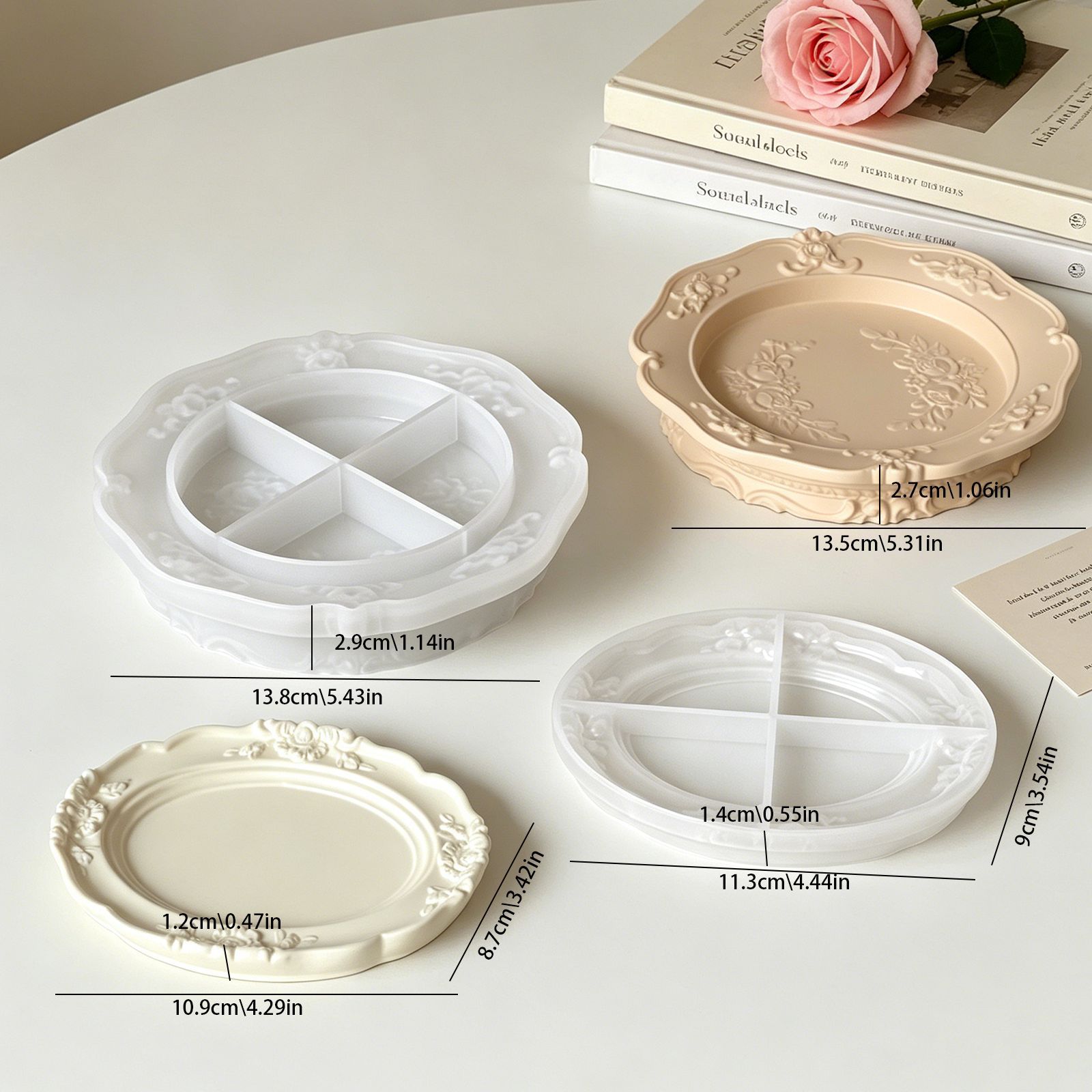 Elegant Vintage Baroque Lace S - огляд і ціна Soap Making Dish