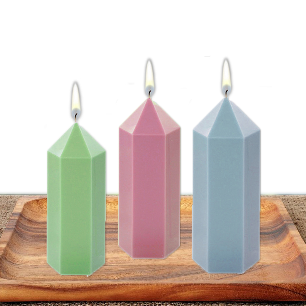 3D Hexagonal Column Candle Mol - огляд і ціна Soap Making Business