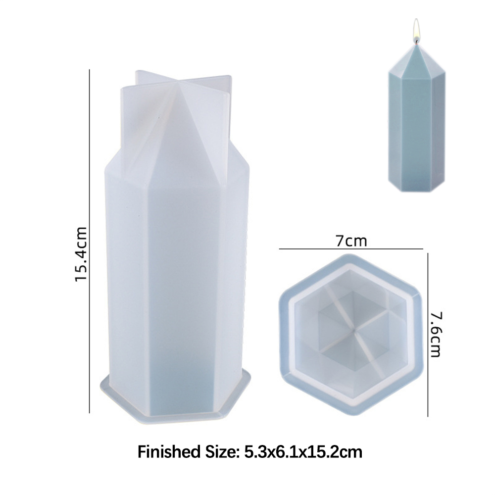 3D Hexagonal Column Candle Mol - огляд і ціна Soap Making Business