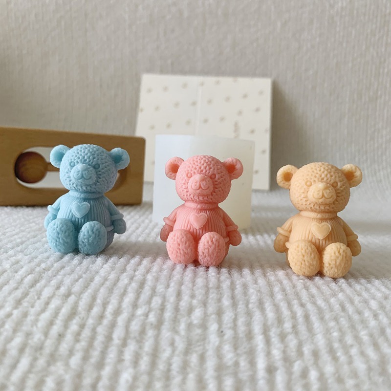 Mini Love Bear Candle Silicone - огляд і ціна Soap Making Business