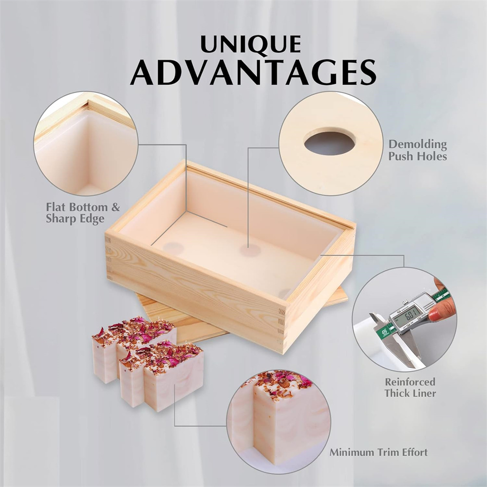 Large Soap Molds Rectangle Sil - огляд і ціна Soap Making Equipment For Beginners