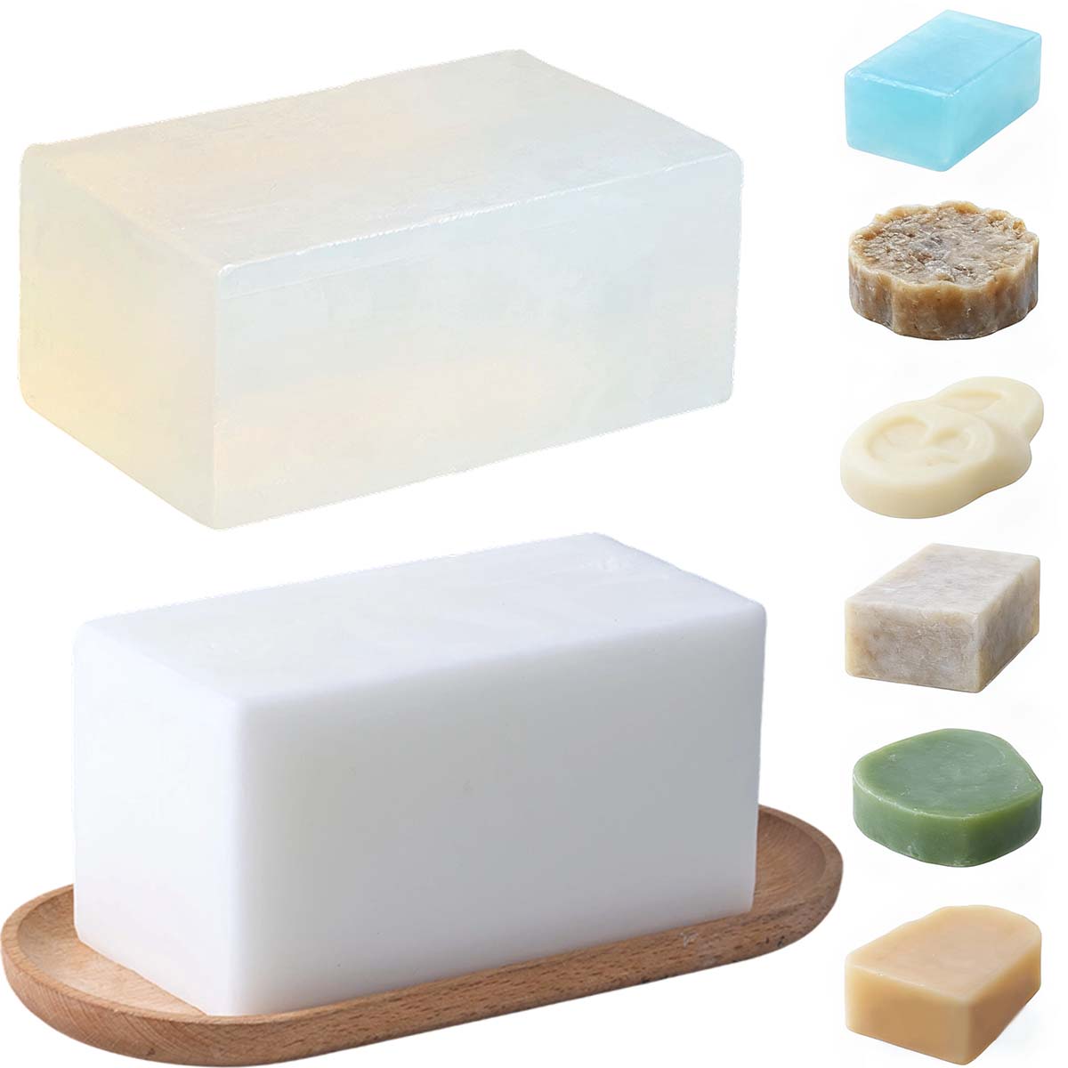 1000g Clear White Soap Base DI - огляд і ціна Soap Making Raw Material