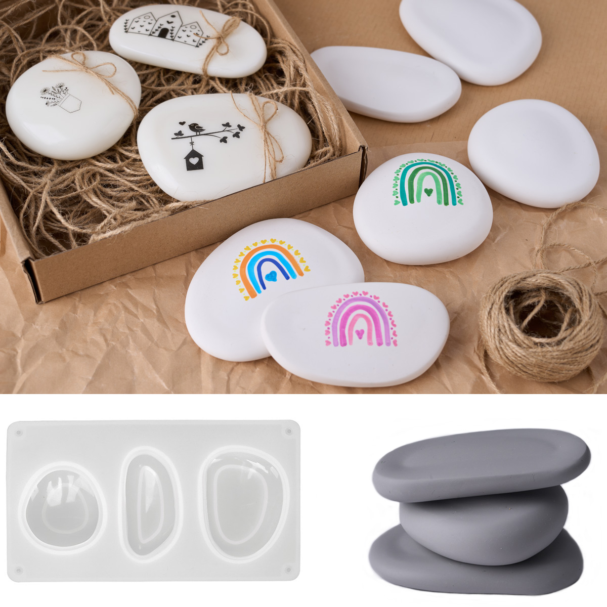 3D Creative Stone Silicone Can - огляд і ціна Soap Making Business