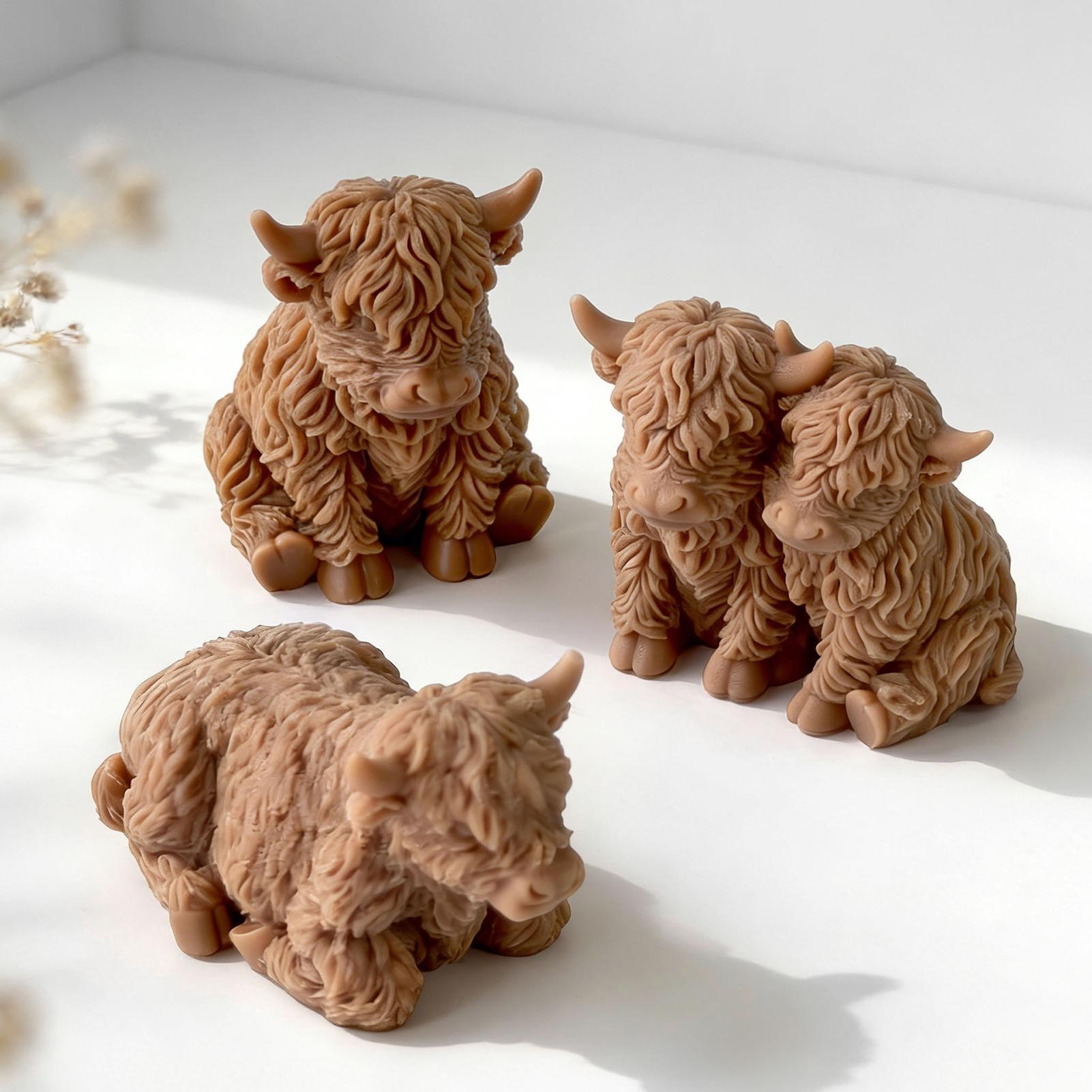 Highland Cow Silicone Mold Reu - огляд і ціна Soap Making Equipment For Beginners