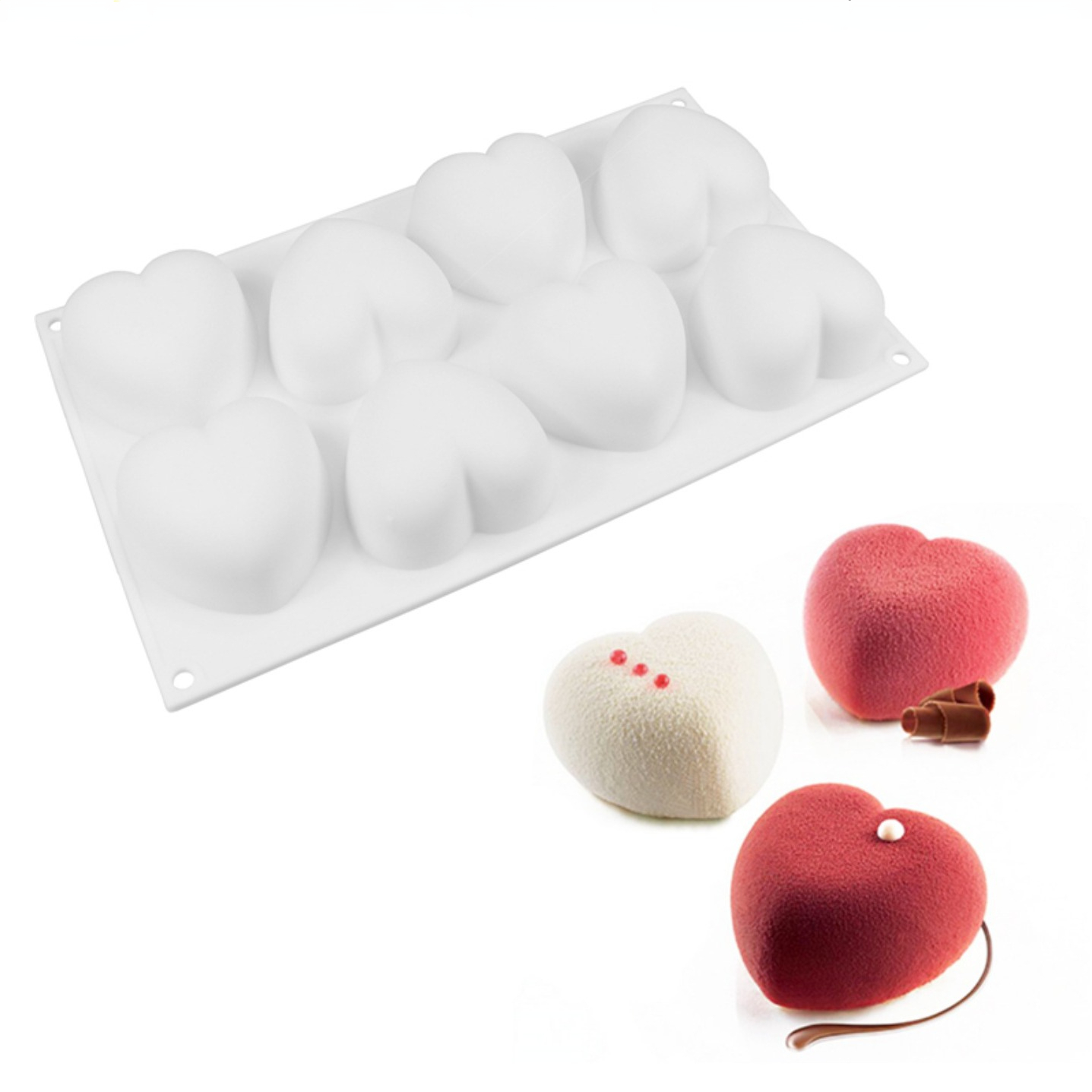 Love Heart Silicone Soap Mold  - огляд і ціна Soap Making Equipment For Beginners