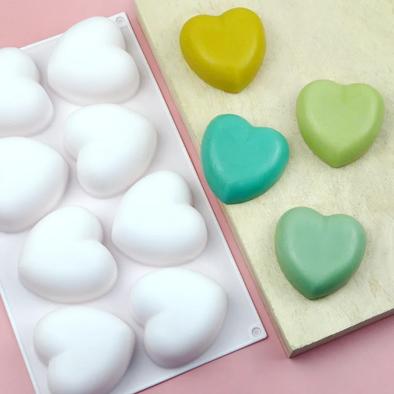 Love Heart Silicone Soap Mold  - огляд і ціна Soap Making Equipment For Beginners