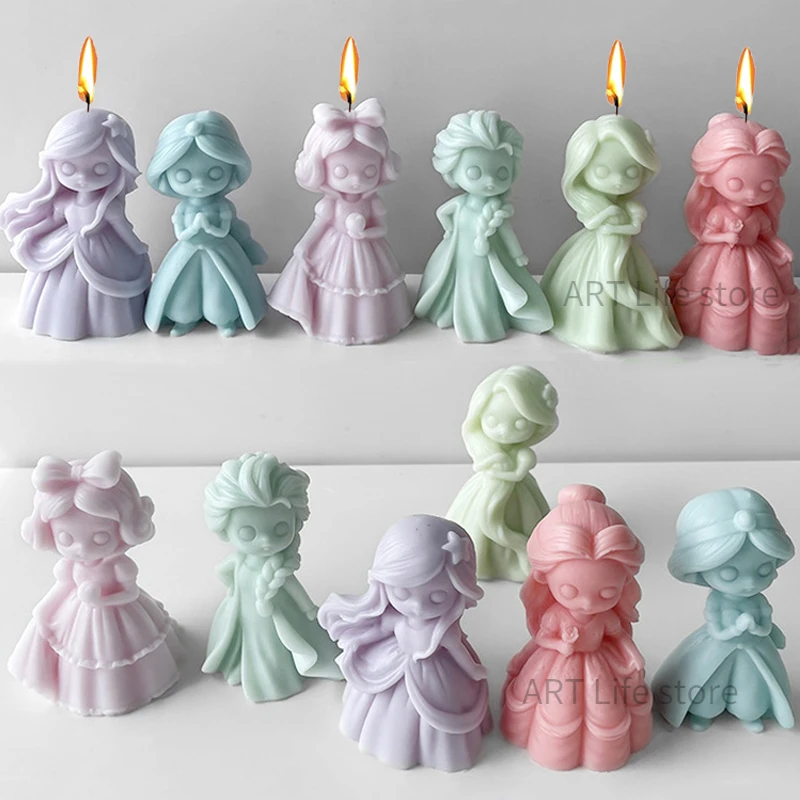6 Princess Doll Silicone Candl - огляд і ціна Soap Making Equipment For Beginners