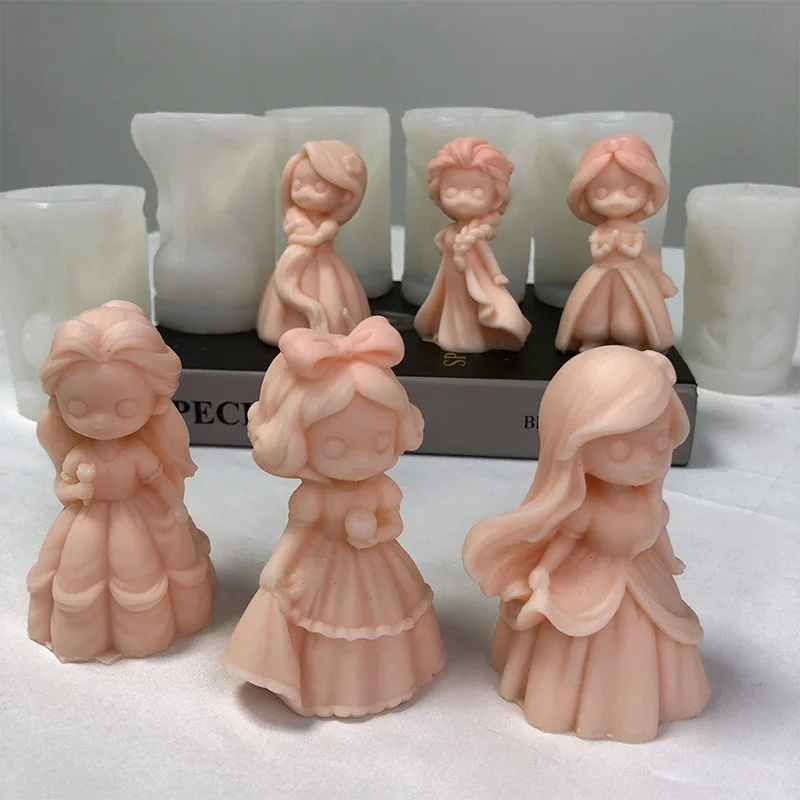6 Princess Doll Silicone Candl - огляд і ціна Soap Making Equipment For Beginners
