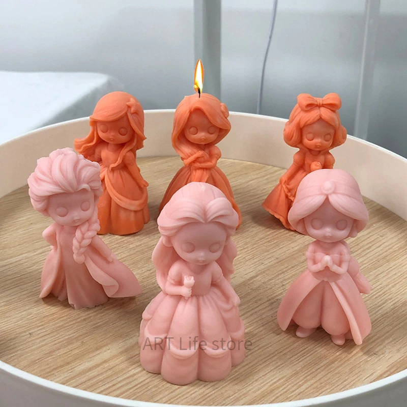 6 Princess Doll Silicone Candl - огляд і ціна Soap Making Equipment For Beginners