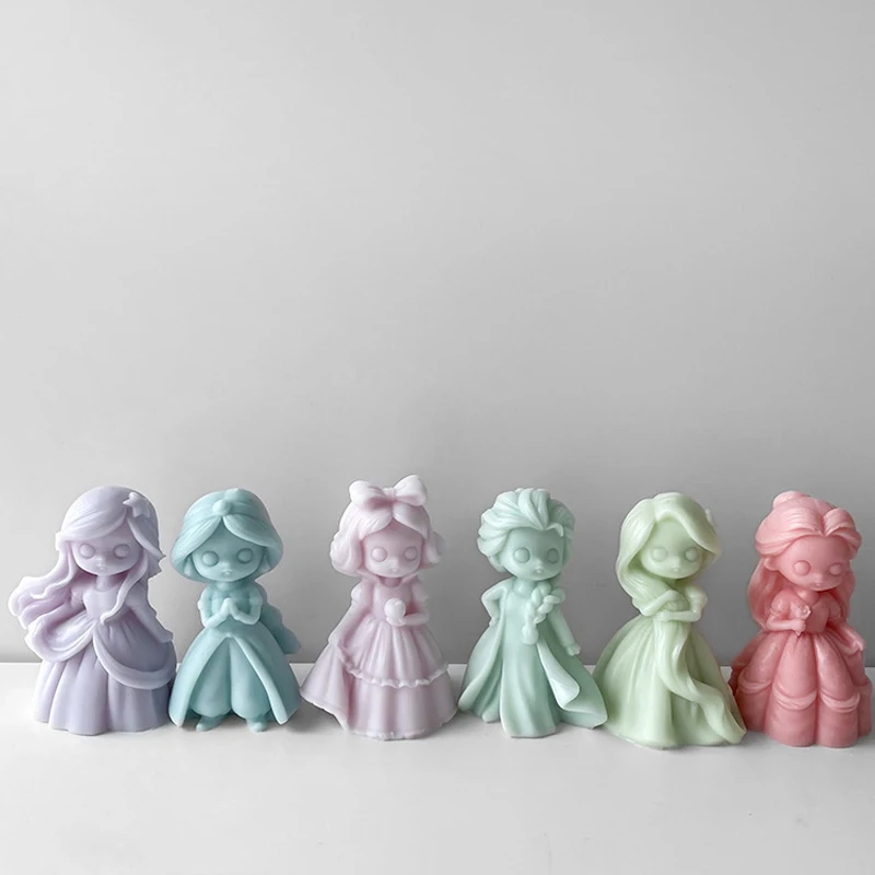 6 Princess Doll Silicone Candl - огляд і ціна Soap Making Equipment For Beginners