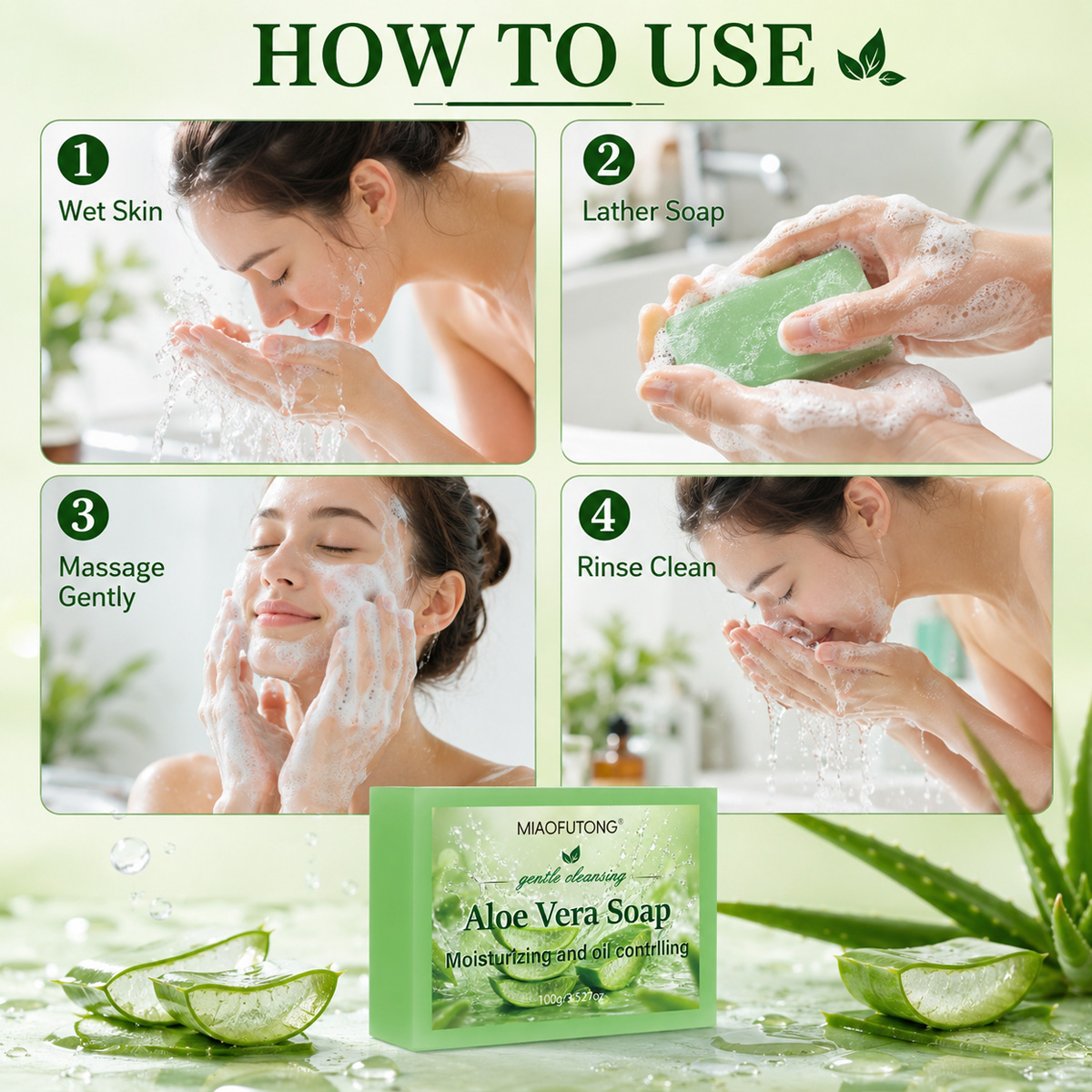 4 In 1 Aloe Vera Handmade Esse - огляд і ціна Essential Oil Soap