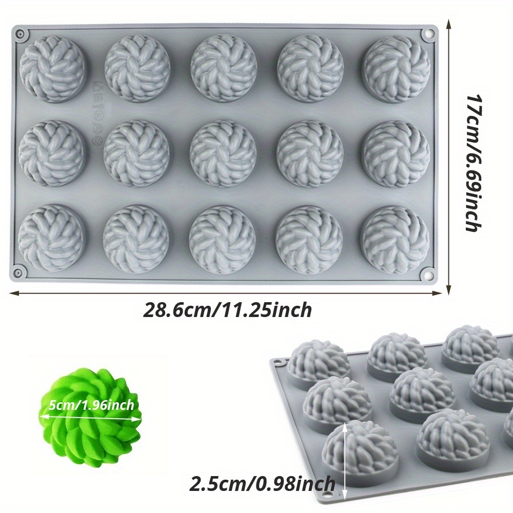 1Pc Cake Mold Santa Ana Floral - огляд і ціна Soap Making Raw Material