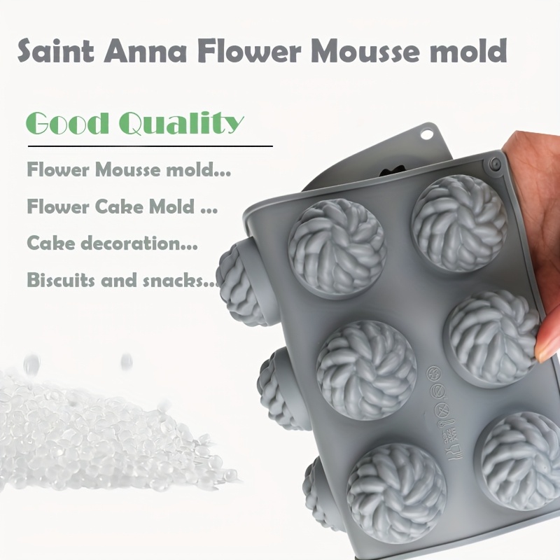 1Pc Cake Mold Santa Ana Floral - огляд і ціна Soap Making Raw Material