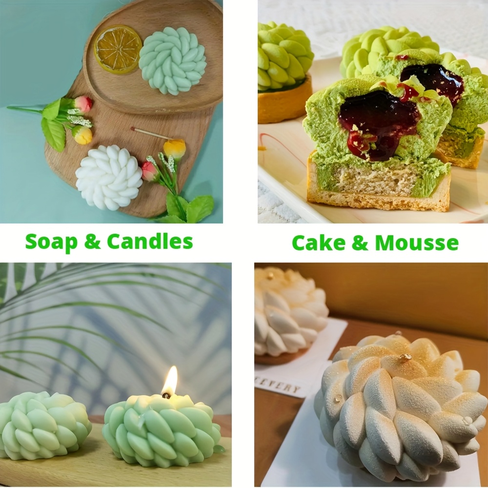 1Pc Cake Mold Santa Ana Floral - огляд і ціна Soap Making Raw Material