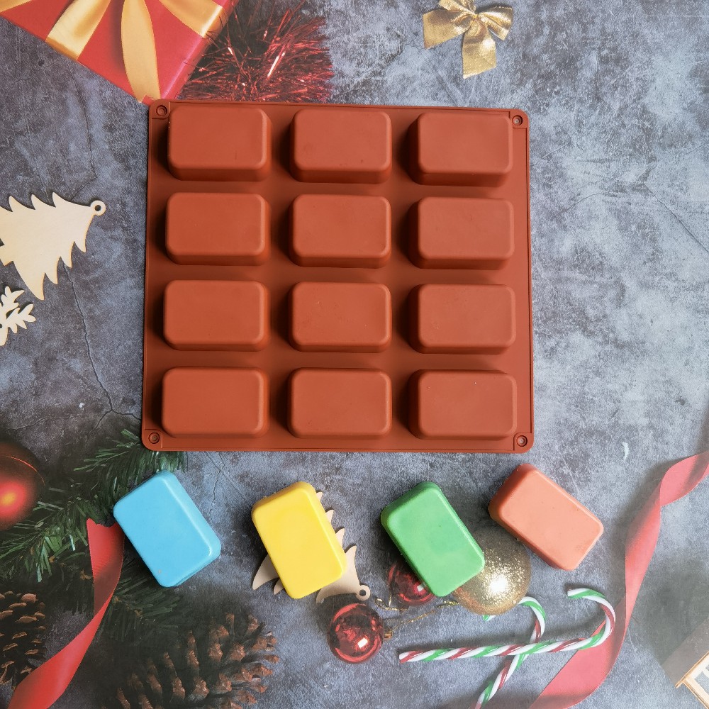 12 Cavity Square Silicone Soap - огляд і ціна Soap Making Equipment For Beginners