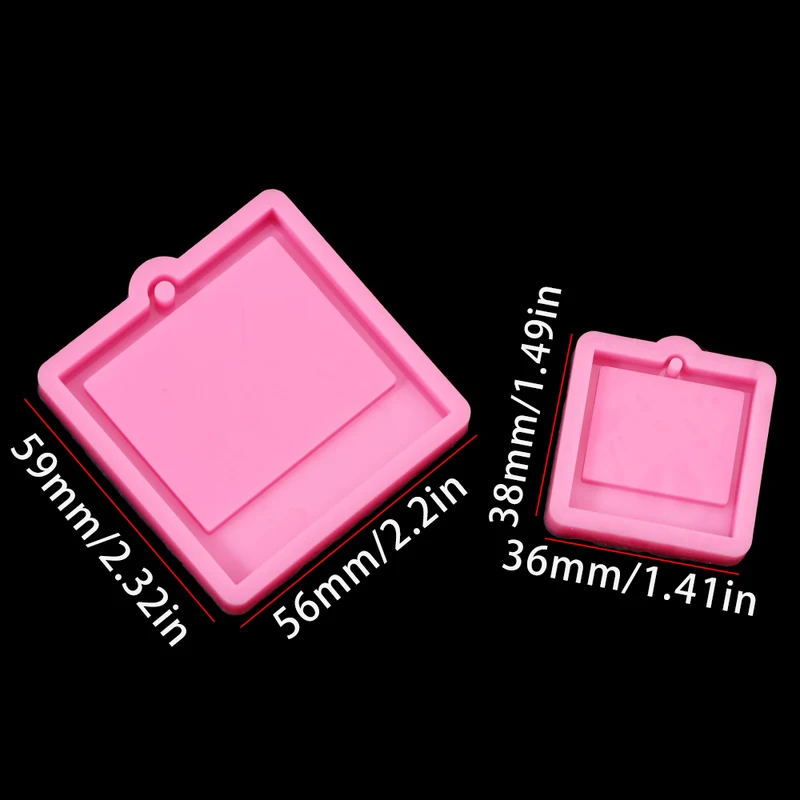 Photo Frame Epoxy Resin Keycha - огляд і ціна Soap Making Dish