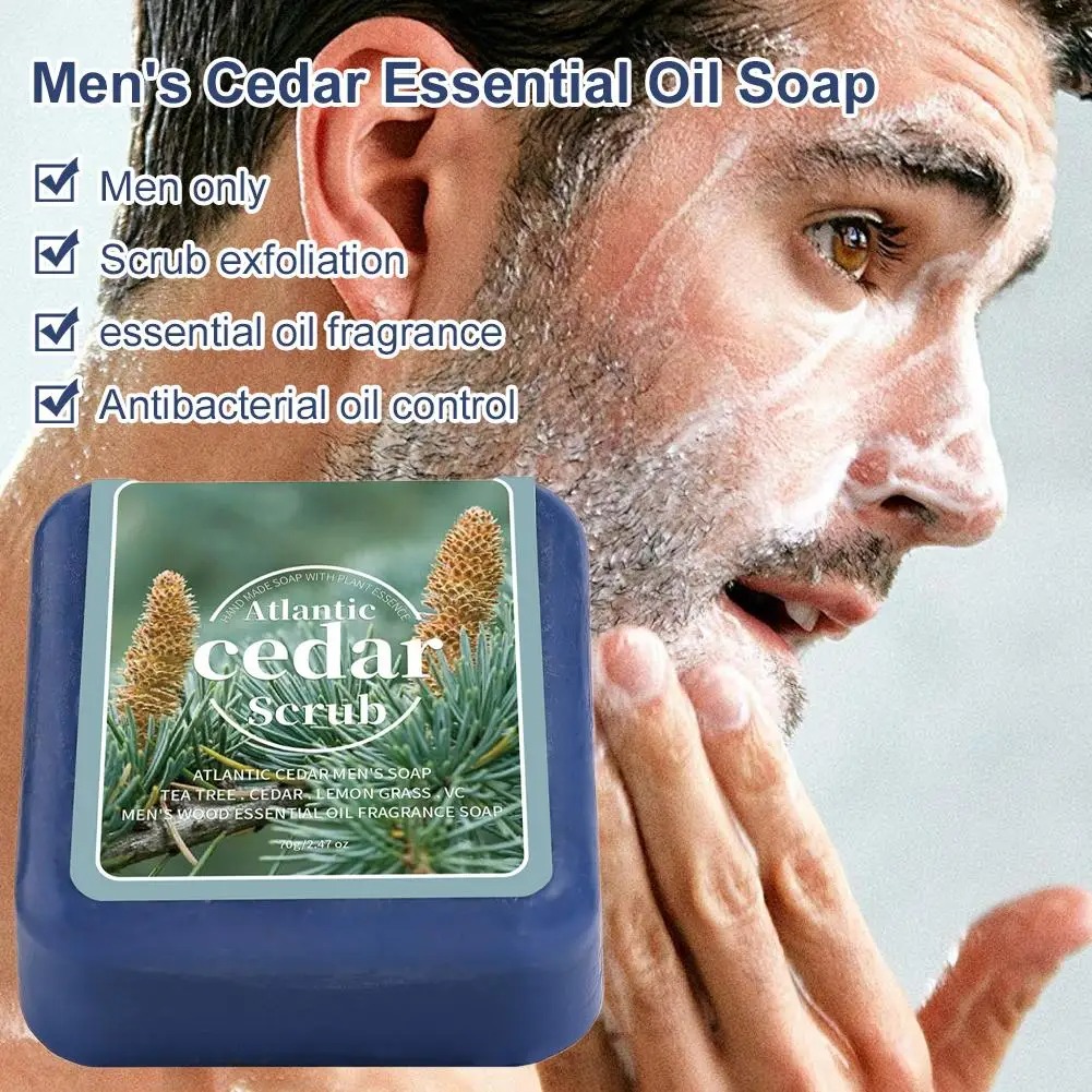 Men's Cedar Essential Oil Soap - огляд і ціна Essential Oil Soap